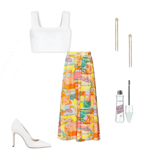 2nd bundle featuring 4 items which compliment Wide Strap Crop Top