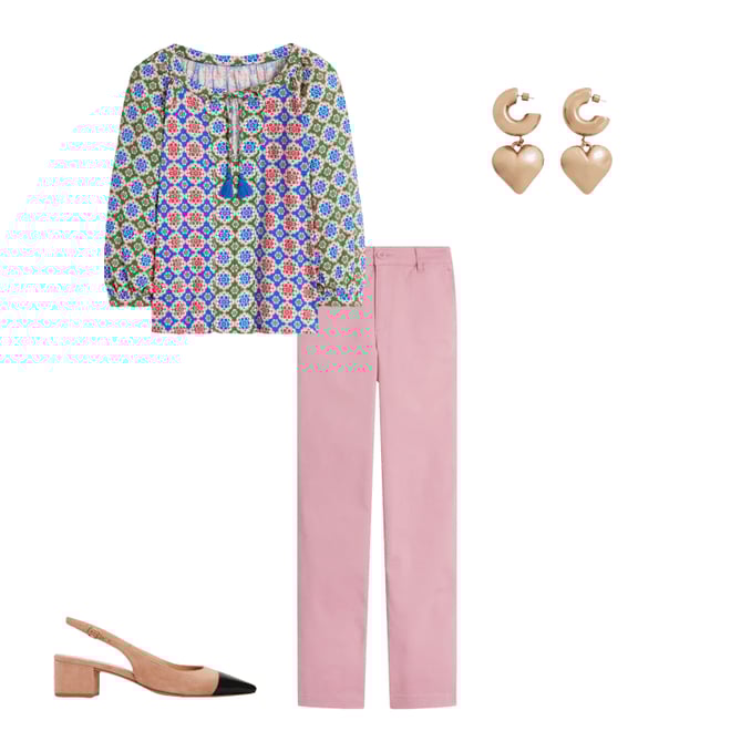 3rd bundle featuring 3 items which compliment Barnsbury Chino Pants-Almond Pink