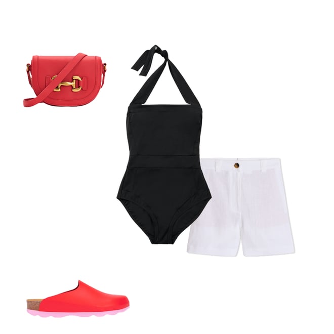2nd bundle featuring 3 items which compliment Lyla Colour Block Clogs-Post Box Red/Soft Pink