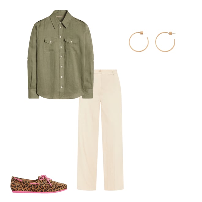 4th bundle featuring 3 items which compliment Longline Linen Safari Shirt