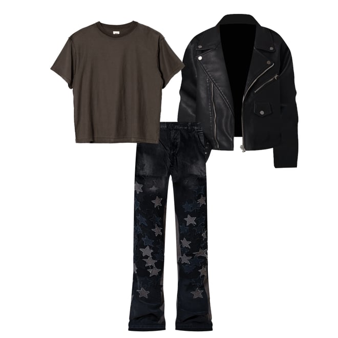 2nd bundle featuring 2 items which compliment Light Perfect Vintage Tee - Black
