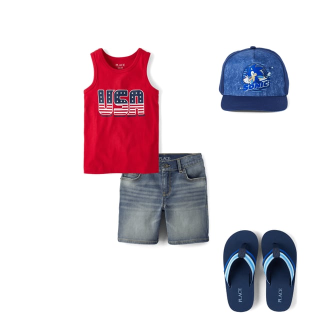 4th bundle featuring 3 items which compliment Boys Denim Shorts