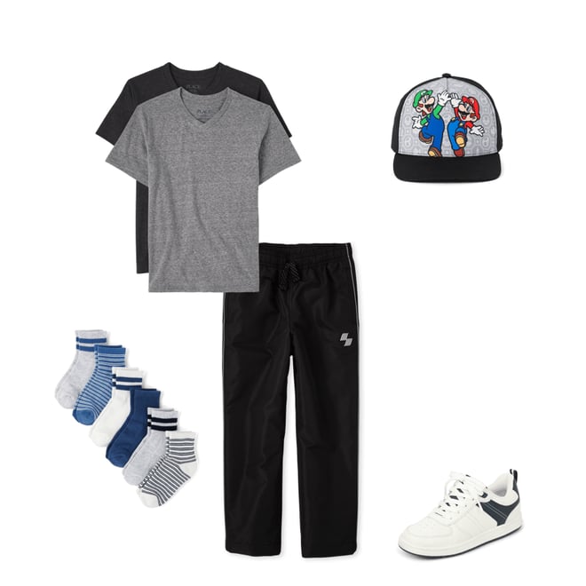 1st bundle featuring 4 items which compliment Boys Wind Pants