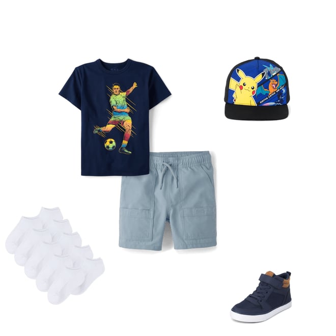 1st bundle featuring 4 items which compliment Boys Quick Dry Breathable Pull On Jogger Shorts
