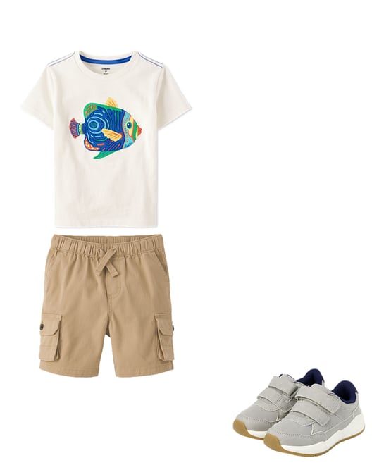 2nd bundle featuring 2 items which compliment Boys Pull On Cargo Shorts