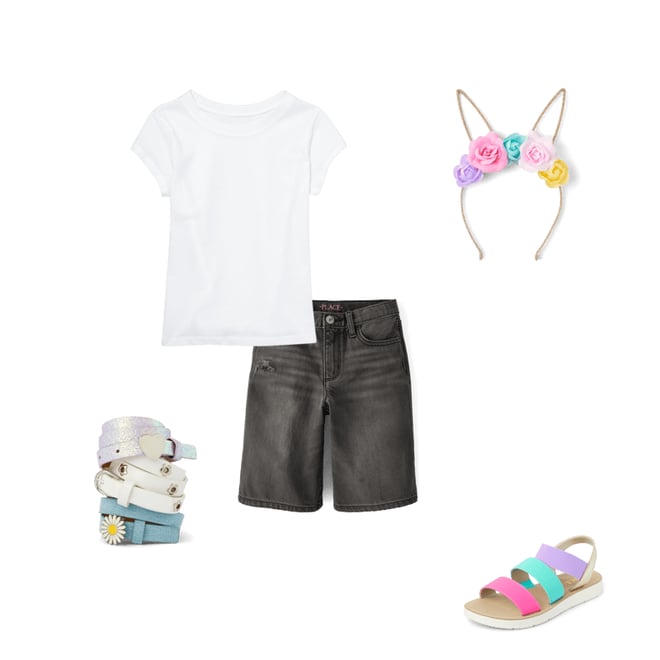 9th bundle featuring 4 items which compliment Girls Faux Denim Belt 3-Pack