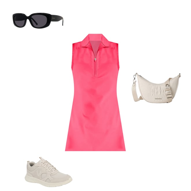 maddarmaddar マダマダ　punch the air! dress Tommy Bahama Aubrey Quarter Zip Mock Neck Sleeveless UPF 30