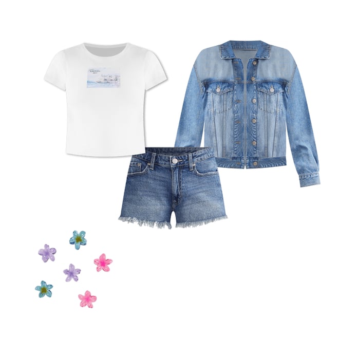 Curvy High-Rise Denim Shorty Shorts