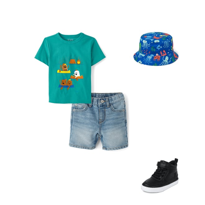 2nd bundle featuring 3 items which compliment Baby And Toddler Boys S'mores Graphic Tee