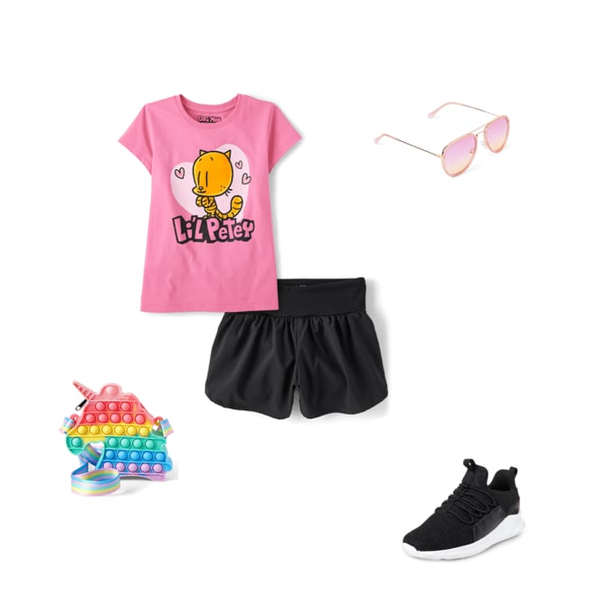 3rd bundle featuring 4 items which compliment Girls Dog Man Lil Petey Graphic Tee
