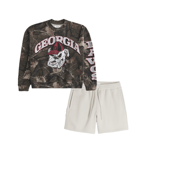 University of Georgia Graphic Camo Crew Sweatshirt
