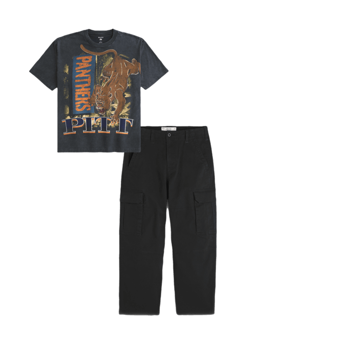 Boxy Pitt Panthers Graphic Tee