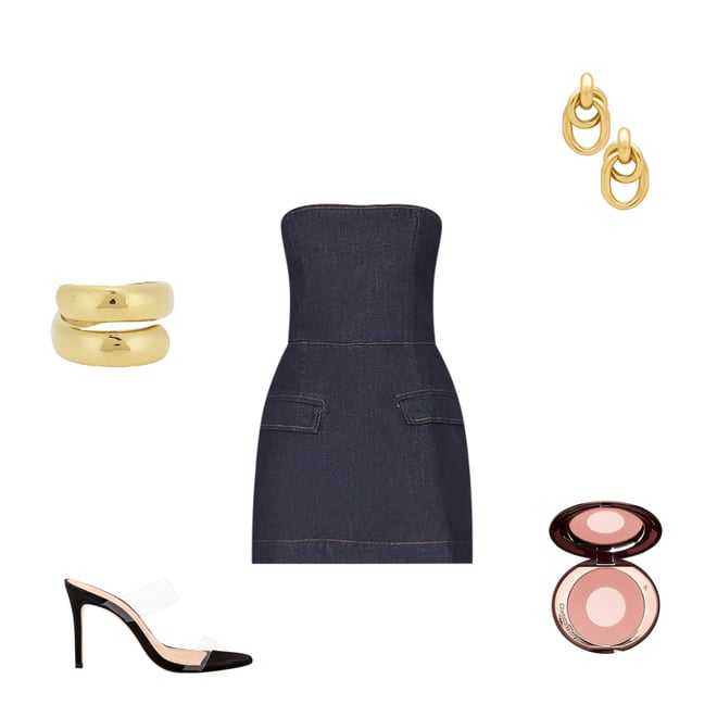 2nd bundle featuring 4 items which compliment x REVOLVE Strapless Bethany Romper