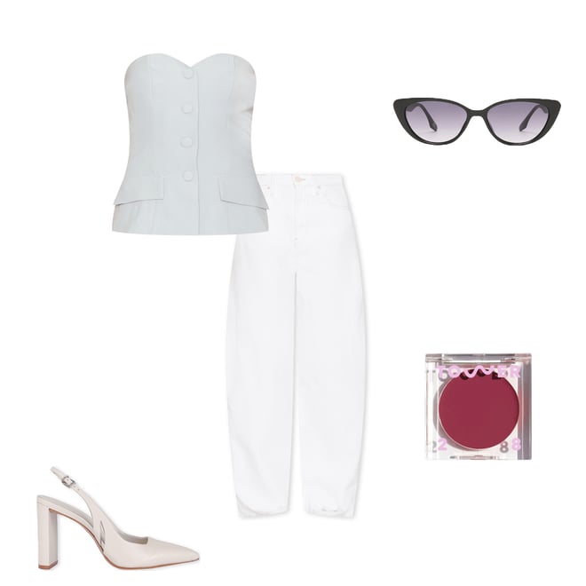 4th bundle featuring 4 items which compliment Anslie Strapless Top