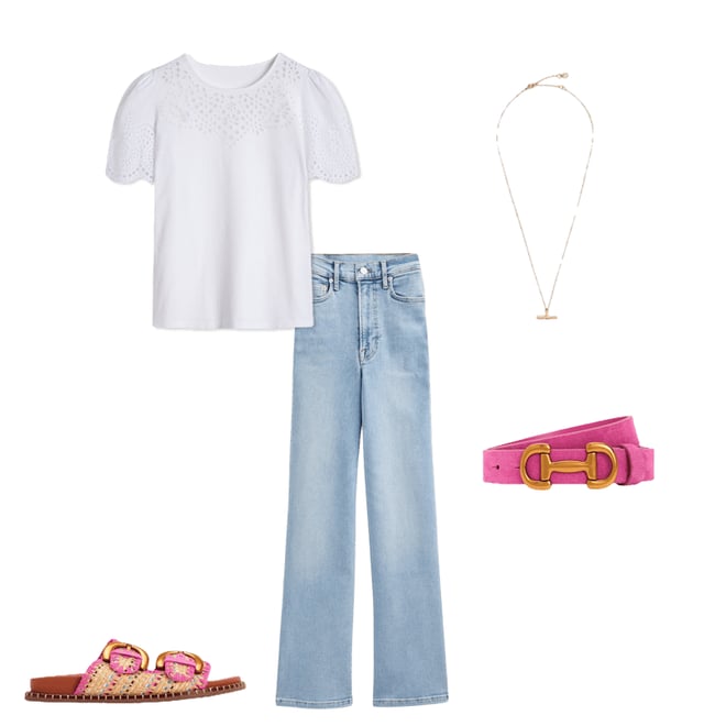 4th bundle featuring 4 items which compliment Alberta Footbed Sandals-Natural/Multi
