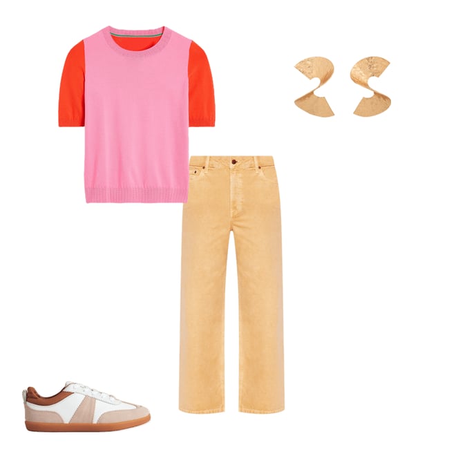 4th bundle featuring 3 items which compliment High Rise Straight Crop Jeans