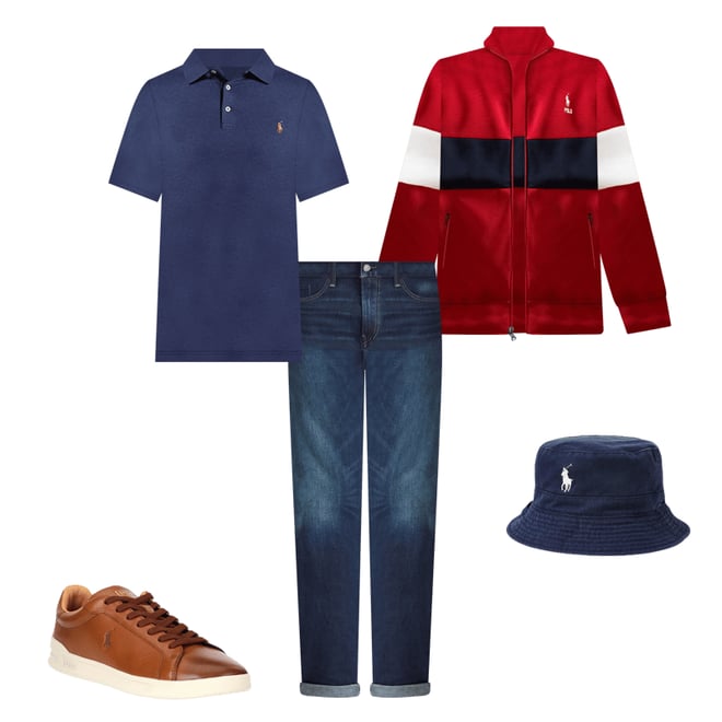 Polo Ralph Lauren Double-Knit Long Sleeve Track Jacket
