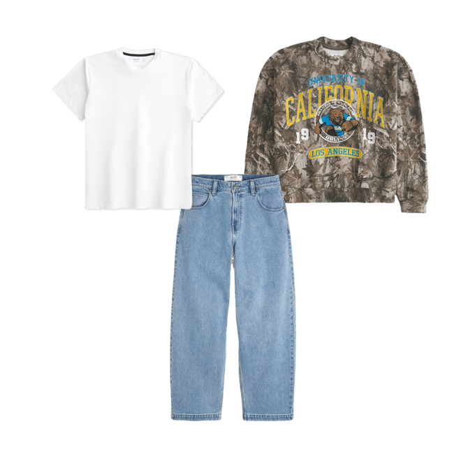 UCLA Bruins Graphic Camo Crew Sweatshirt