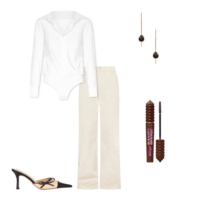 3rd bundle featuring 4 items which compliment Classic Button Down Bodysuit