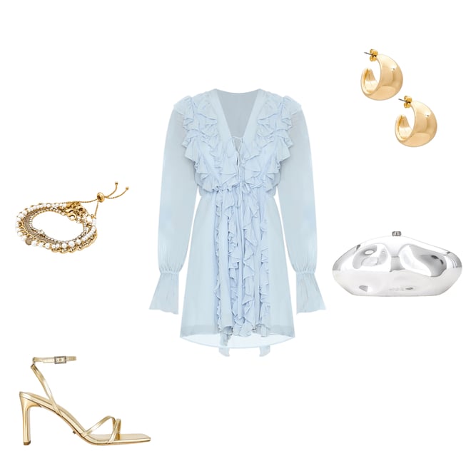 1st bundle featuring 4 items which compliment Emory Ruffle Mini Dress