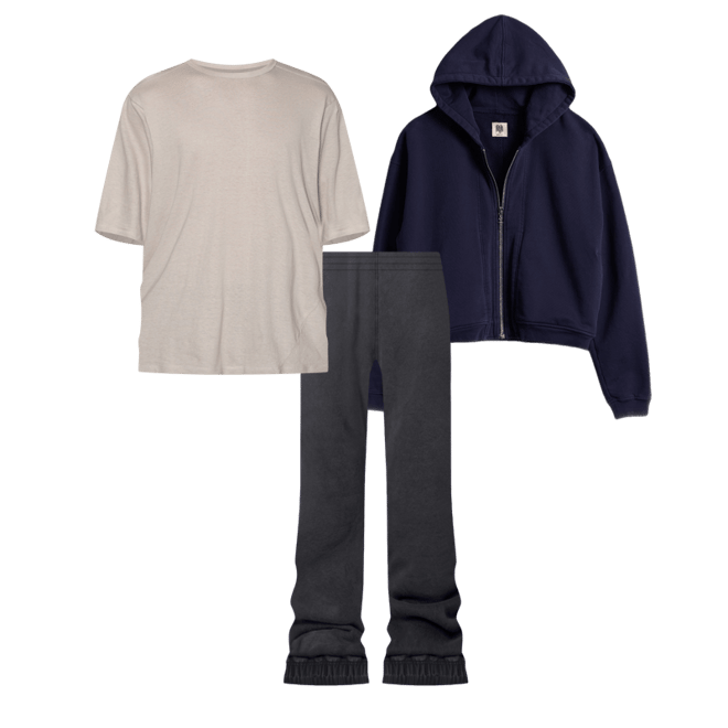 Bootcut Sweatpants - Vintage Black | mnml | shop now