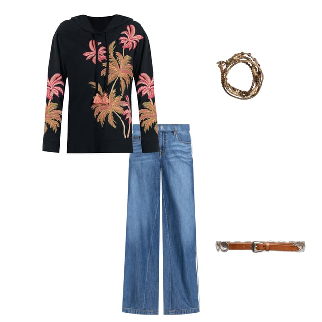 Buy CALIFORNIA HOODED TUNIC SWEATSHIRT | Johnny Was
