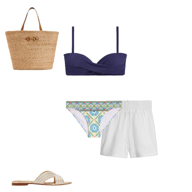 4th bundle featuring 4 items which compliment Smocked Double Cloth Shorts