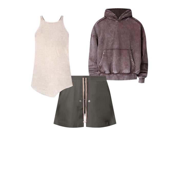 Sheer Knit Racer Tank - Grey | mnml | shop now