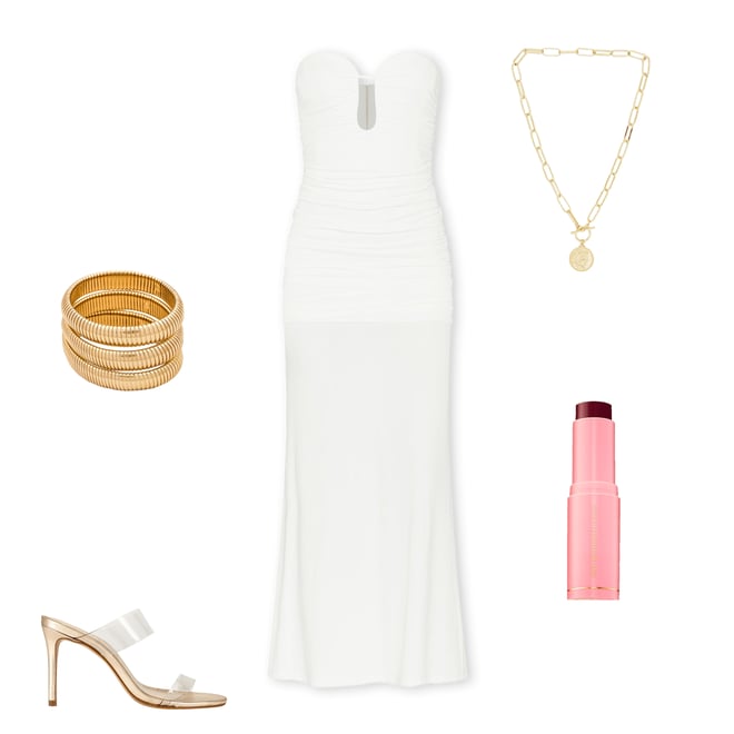 1st bundle featuring 4 items which compliment Flex Snake Chain Stretch Bracelet Set