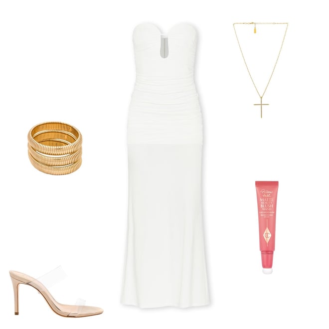 Natalie B Jewelry Kinna Cross Necklace in Gold | REVOLVE