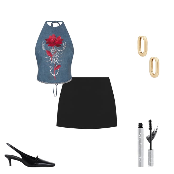 1st bundle featuring 4 items which compliment Naiara Mini Skirt