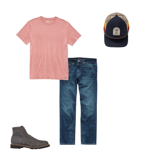 5th bundle featuring 3 items which compliment  Palm Outdoor Supply Rope Trucker Hat - Navy