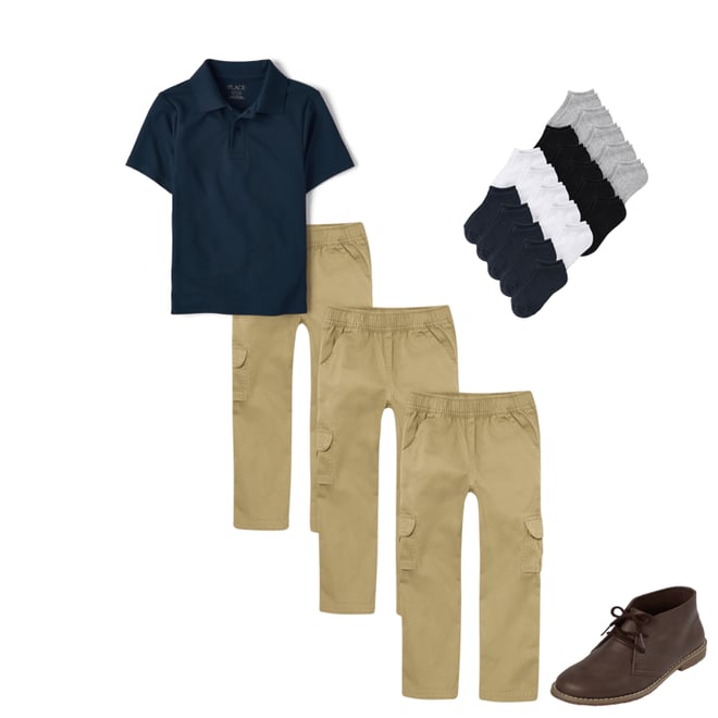 2nd bundle featuring 3 items which compliment Boys Pull On Cargo Pants 3-Pack