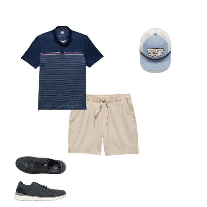 1st bundle featuring 3 items which compliment  Lockhart Volley Shorts - 7” Inseam - Khaki