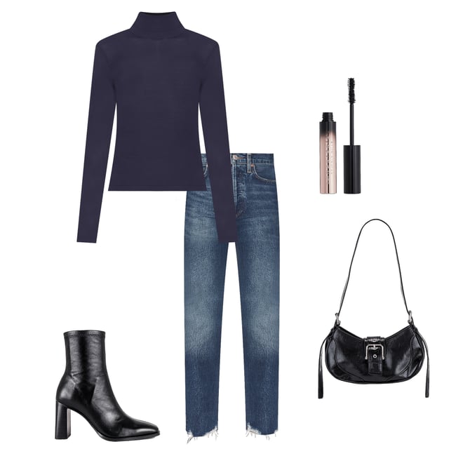 3rd bundle featuring 4 items which compliment Alexander Sheer Turtleneck Sweater