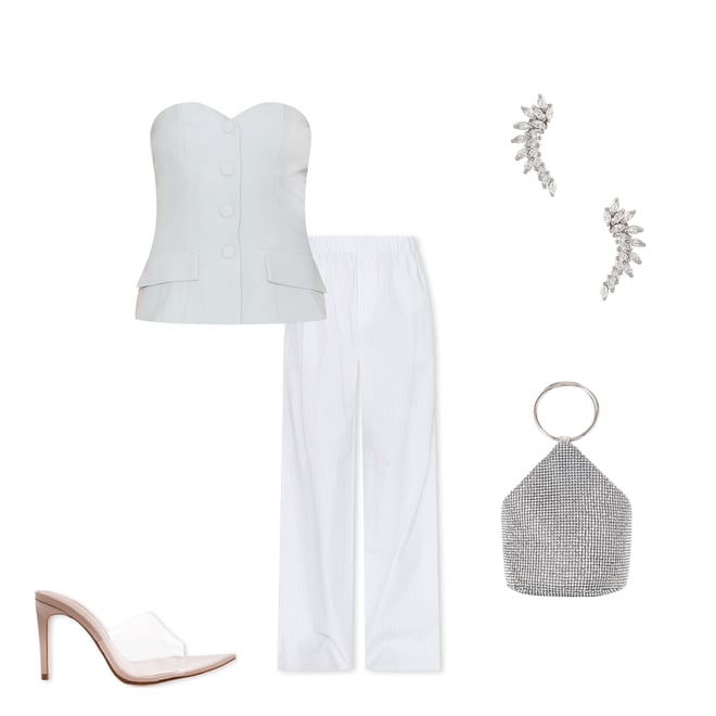3rd bundle featuring 4 items which compliment Anslie Strapless Top