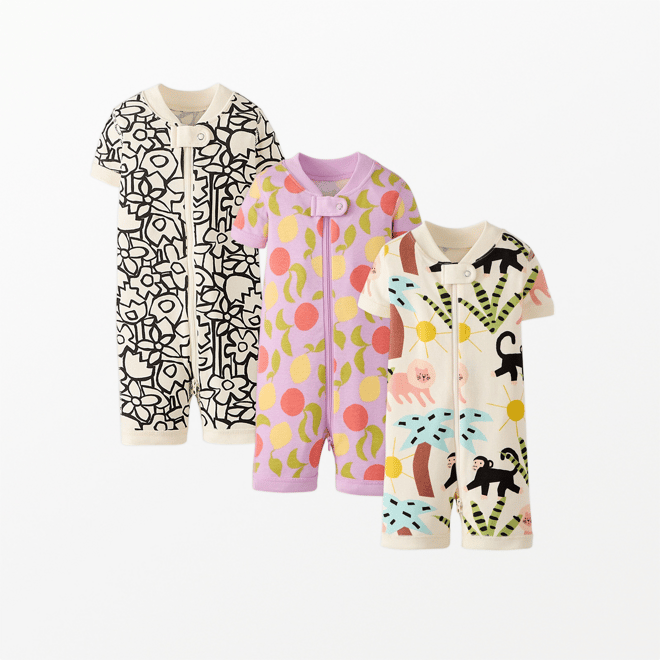 Hanna Baby 2-Way Zip Shortie Sleeper | Hanna Andersson