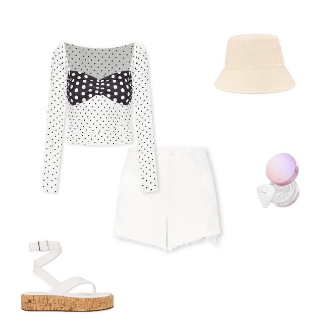 1st bundle featuring 4 items which compliment Polka Long Sleeve Top