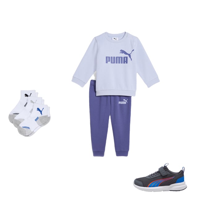 2-Piece Minicats Essentials Toddlers' Crew Sweatshirt And Pants Set