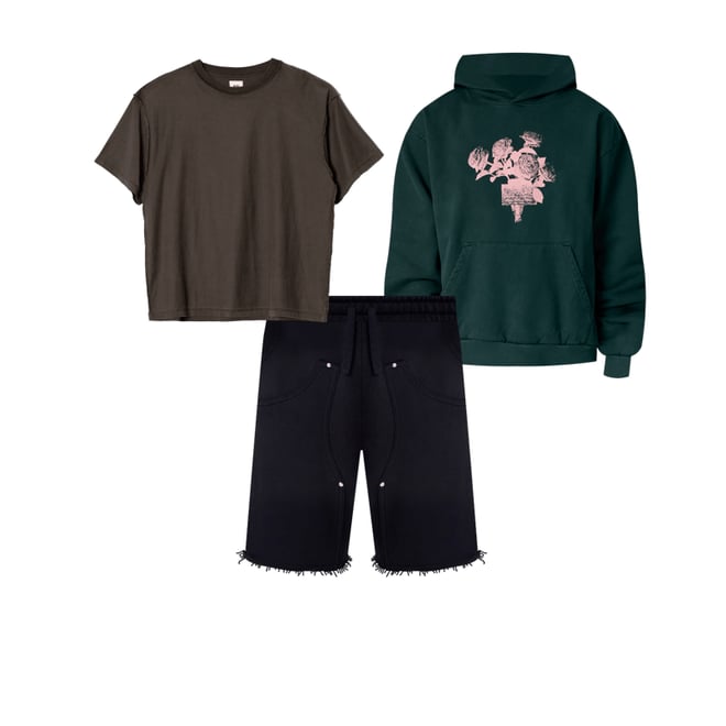 3rd bundle featuring 2 items which compliment Light Perfect Vintage Tee - Black