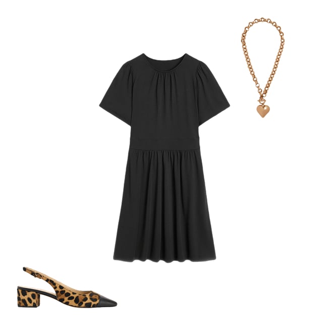 3rd bundle featuring 2 items which compliment Louisa Short Jersey Dress-Black