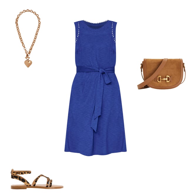 5th bundle featuring 3 items which compliment Mila Trim Short Jersey Dress