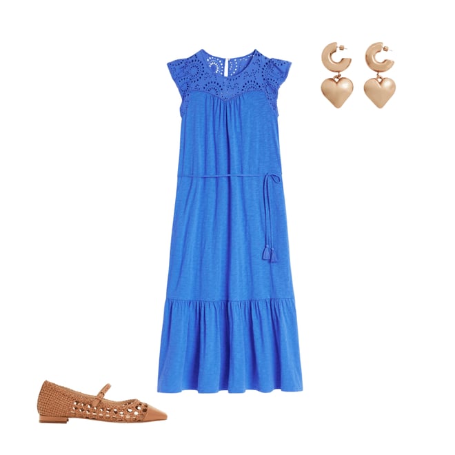 3rd bundle featuring 2 items which compliment Juliet Broderie Midi Dress-Gallery Blue
