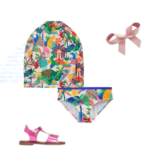 3rd bundle featuring 3 items which compliment Sun Safe Patterned Rash Vest