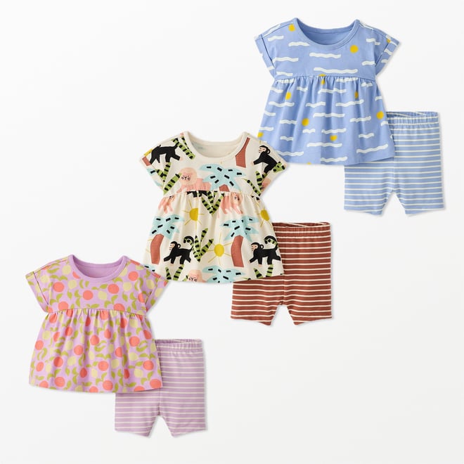 トップス HANNA Baby Tunic Top & Shorts Set | Hanna Andersson