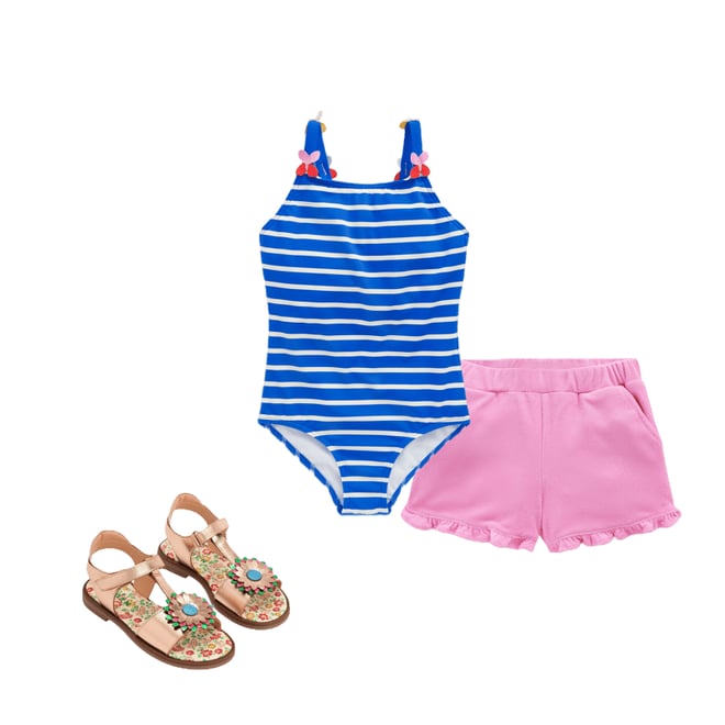 2nd bundle featuring 2 items which compliment Frill Hem Towelling Shorts-Vintage Mauve