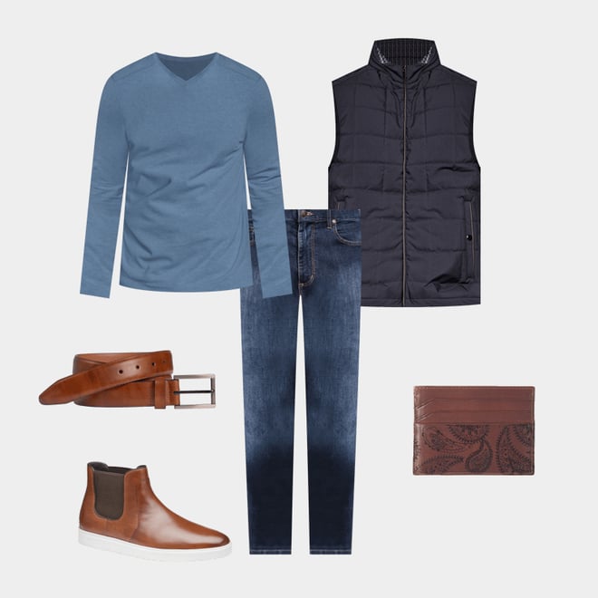 1st bundle featuring 5 items which compliment Box Quilted Vest