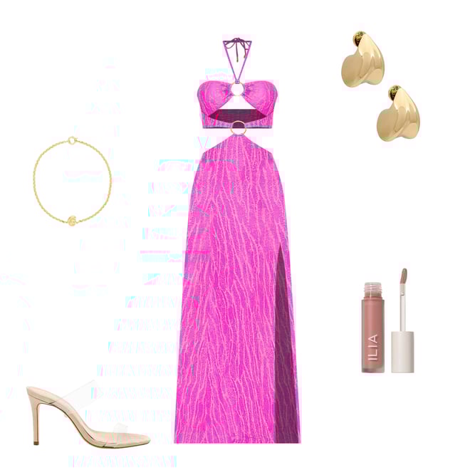 3rd bundle featuring 4 items which compliment Double Loop Bandeau Long Dress