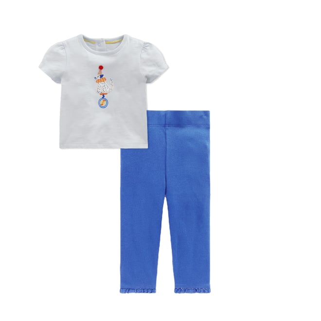 4th bundle featuring 1 items which compliment Girls Puff Sleeve Logo T-Shirt-Cloud Blue Dalmation Unicycle
