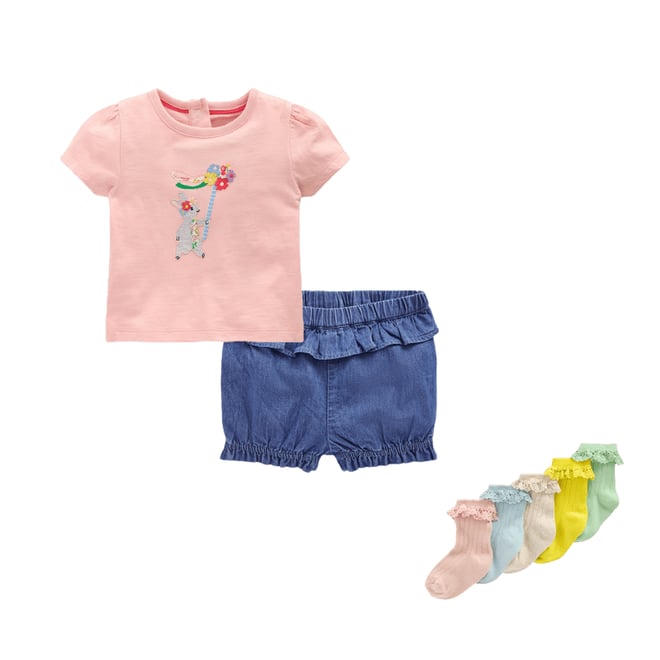 1st bundle featuring 2 items which compliment Girls Puff Sleeve Logo T-Shirt